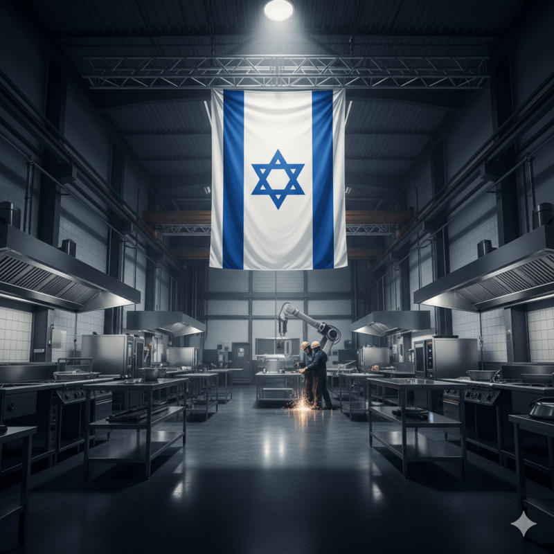 תמונה 1 של עמוד למה לבחור בייצור כחול-לבן בתחום הנירוסטה למטבחים מוסדיים?